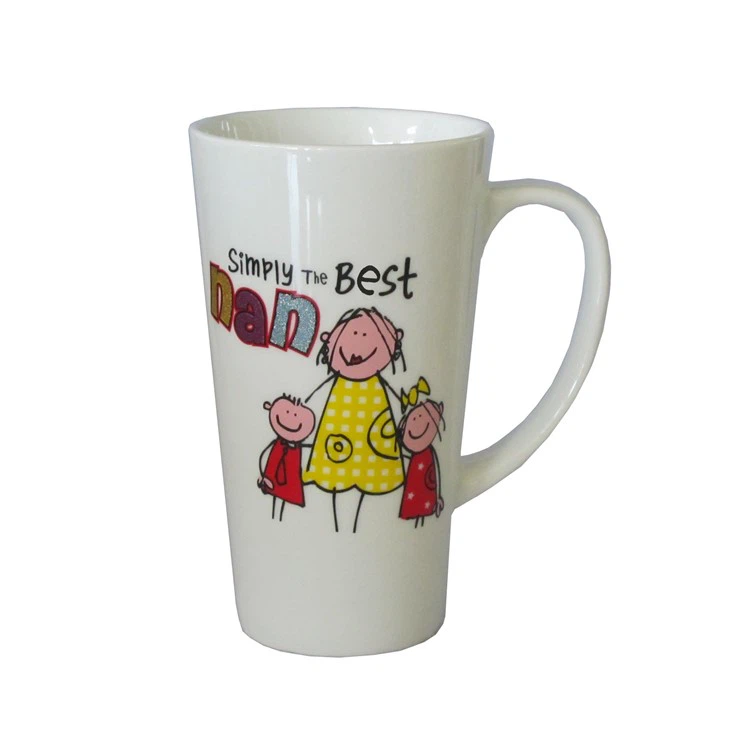 Tall V Shape Ceramic Mug 4
