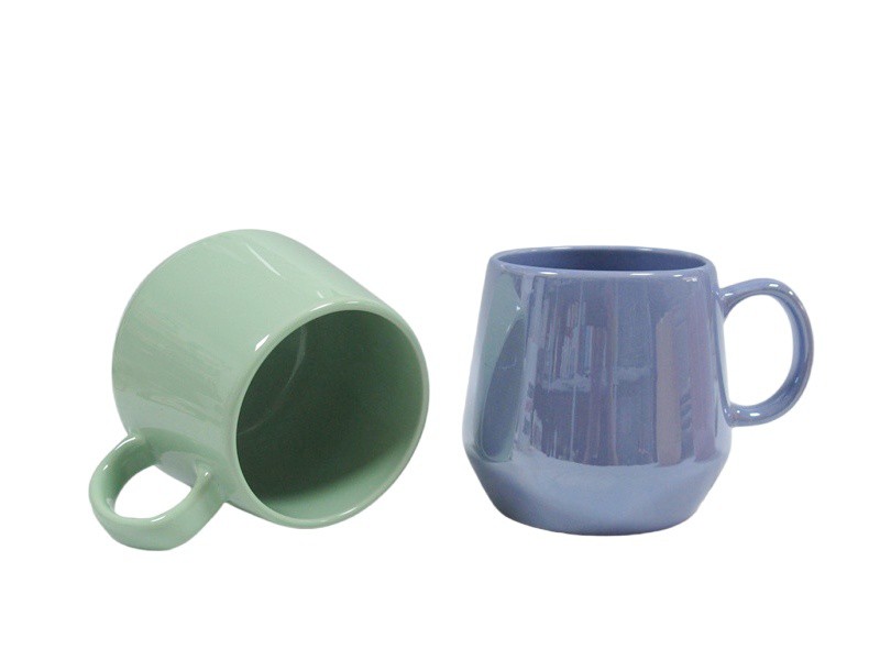 Diamand shape large ceramic coffee mugs 2 Diamand shape large ceramic coffee mugs 2