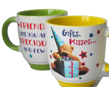 Ceramic Mug With Colorful Handle 3 Ceramic Mug With Colorful Handle 3